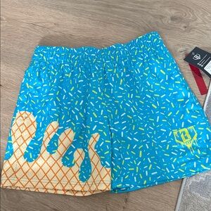Baseball 101 youth boys Colorful Ice Cream Pattern Shorts